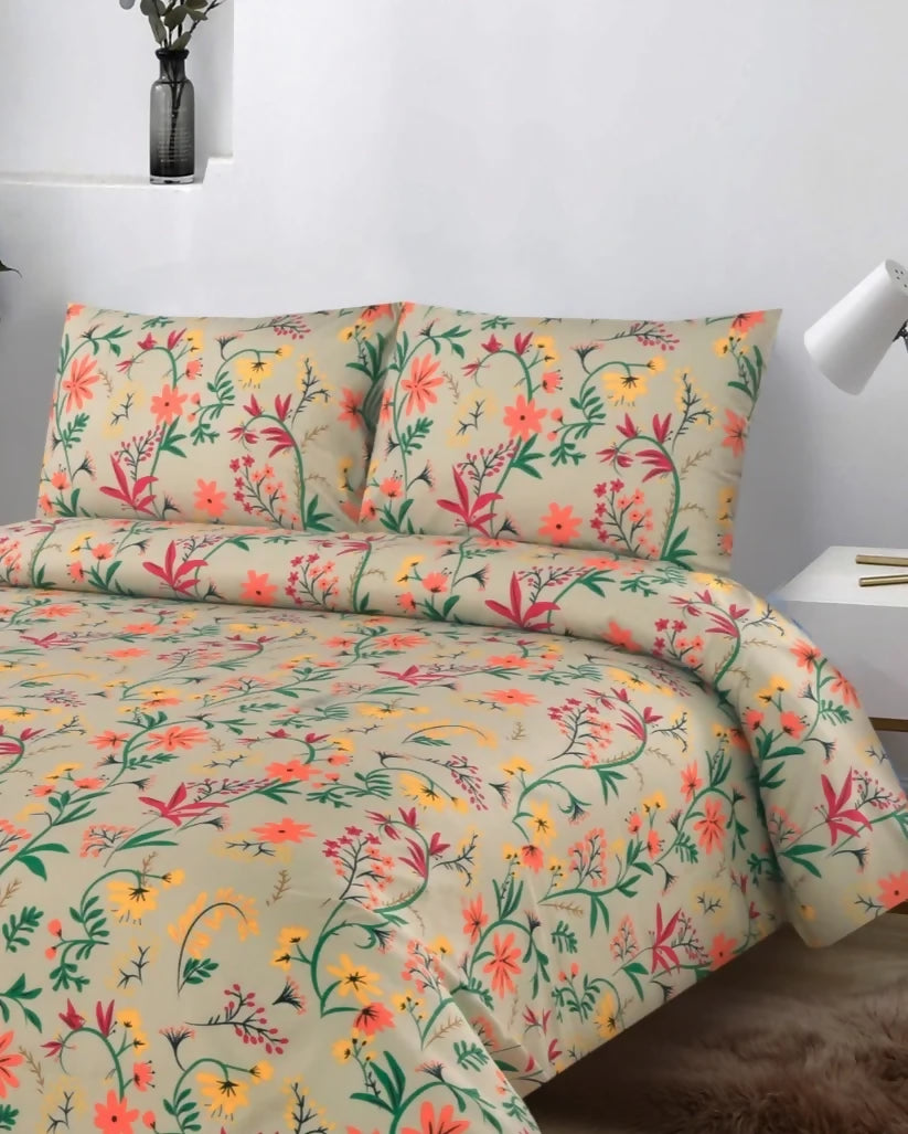 Bed-Sheet-Single-Orange-Lilly-Apricot-1200