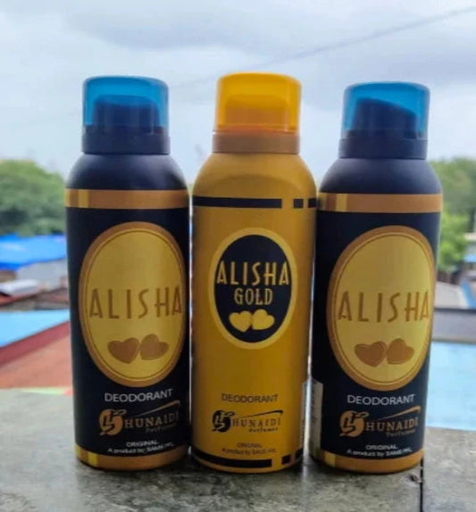 Alisha Gold Body Spray Deodorant For Men 200 Ml