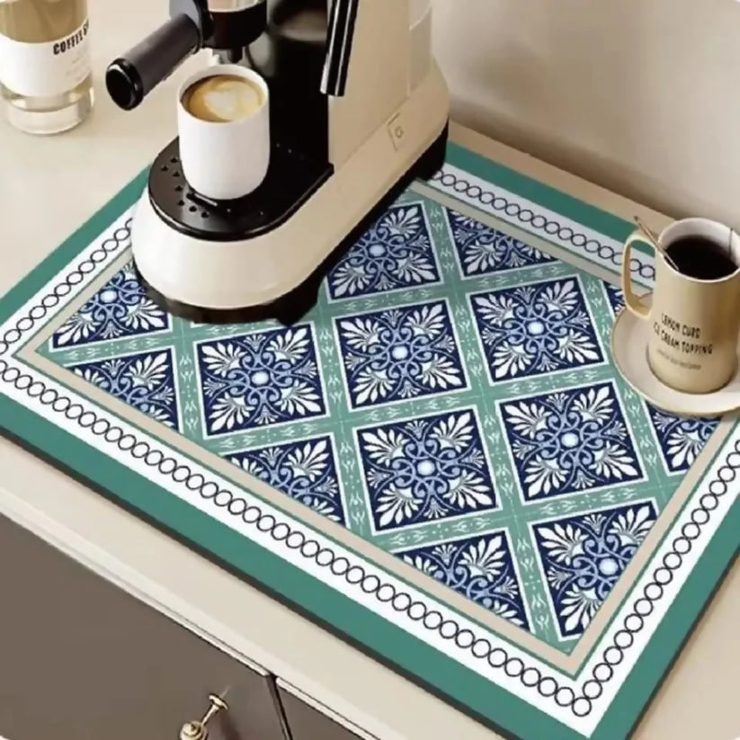 Anti-Slip-Dish-Drying-Mat-5756Turquoise-Pattern-Apricot-4894