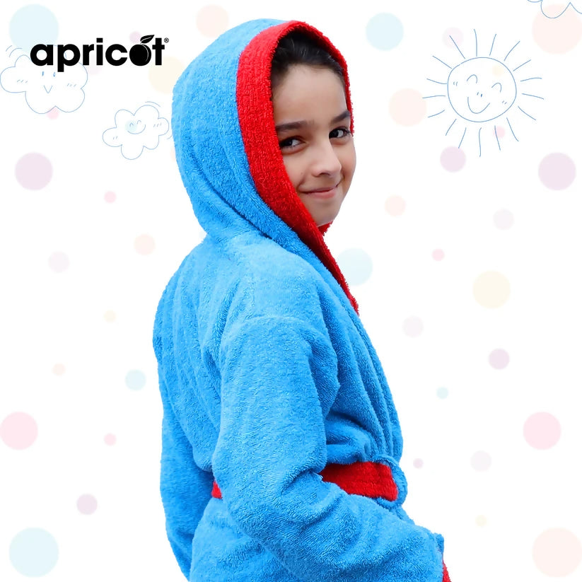 Cotton-Kid-s-Bathrobe-Blue-Over-Red-Apricot-8259