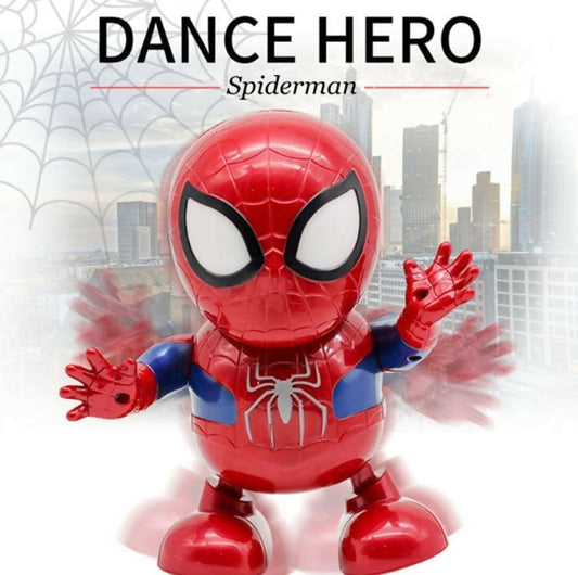 Dancing Spider Man Dance Hero Toys Dancing Robot with Light Music Dancing for Boy Girls Kids Children Gift