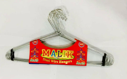 Pack of 12 Cloth hangers ( Stainless Steel)