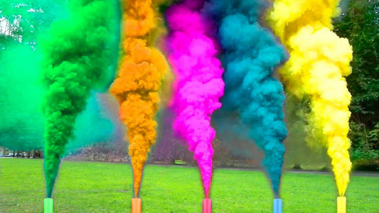 Pack Of 5 Premium Quality Color Smoke For Birthday Celebration Color_ Smoke Color Shell
