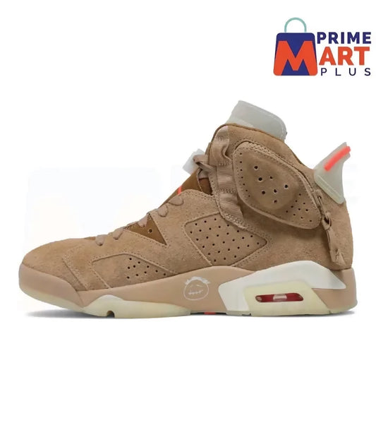 TRAVIS SCOTT X AIR JORDAN 6 RETRO ‘BRITISH KHAKI’ (Replica)®