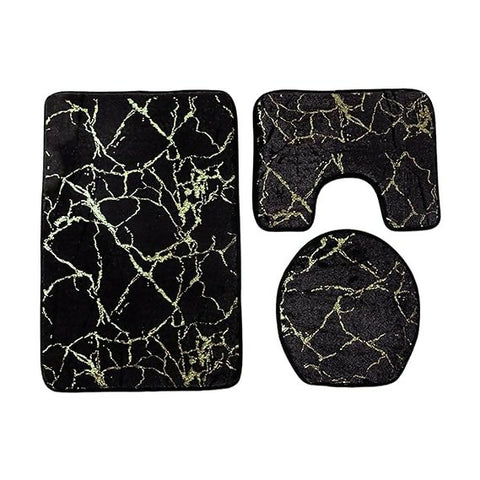 3-PCs-Anti-Skid-Commode-Mat-Set-5415-Black-Marble-Apricot-79