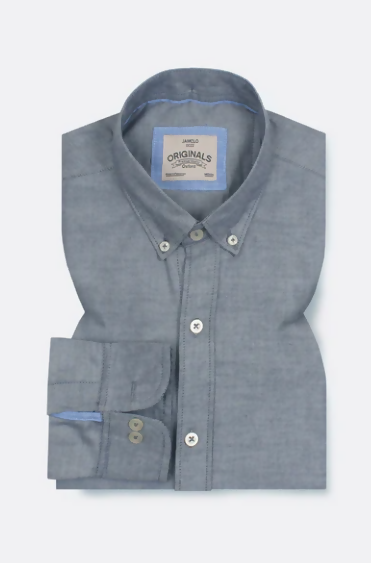 Silver Grey Oxford Shirt