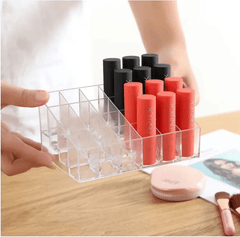 Case Lipstick Holder Lipgloss Organizer Drawers Plastic Clear Organizer Drawers Lip Gloss - ValueBox