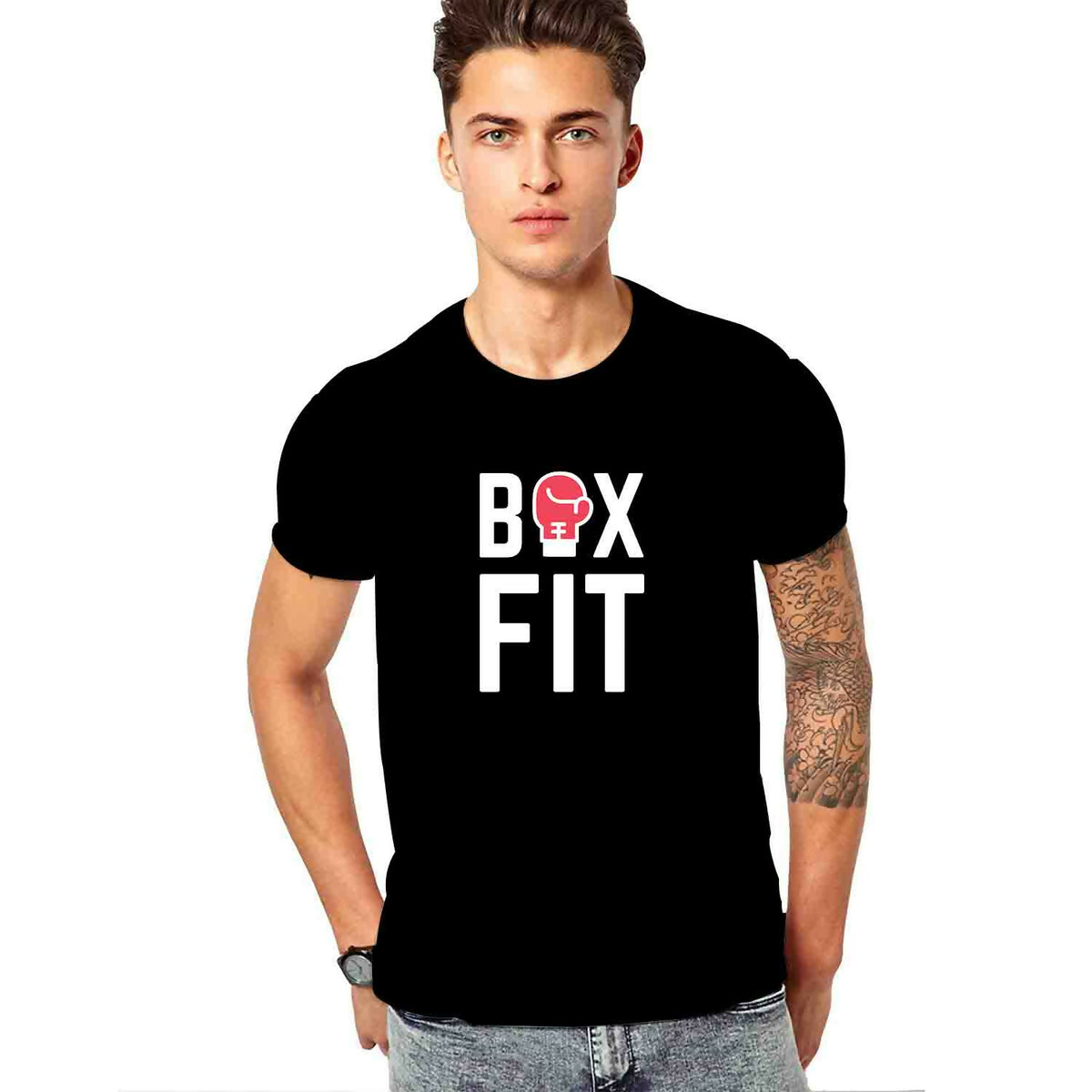 Khanani's Boxing lifestyle half sleeves t shirt for men - ValueBox