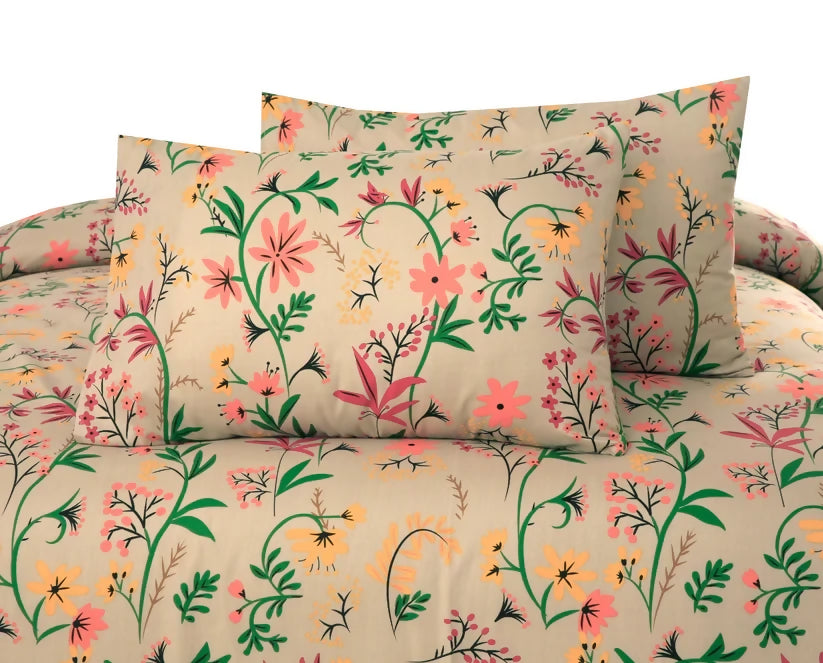 Bed-Sheet-Single-Orange-Lilly-Apricot-4462