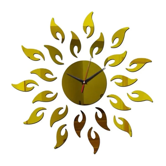 Sun Flower Premium DIY Mirror Acrylic Wall Clock