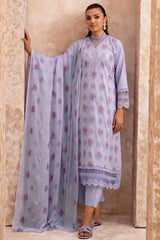 Mahhe MH-12 : Unstitched Embroidered Lawn 3PC - ValueBox