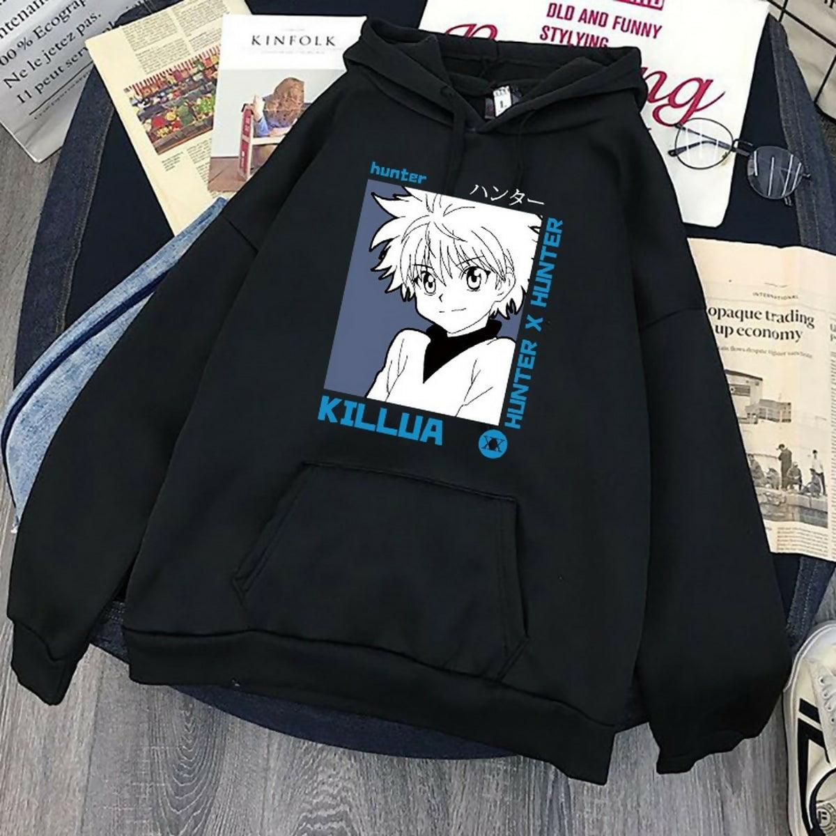 Khanani's Printed anime fans pullover fleece hooded hoodies for men - ValueBox