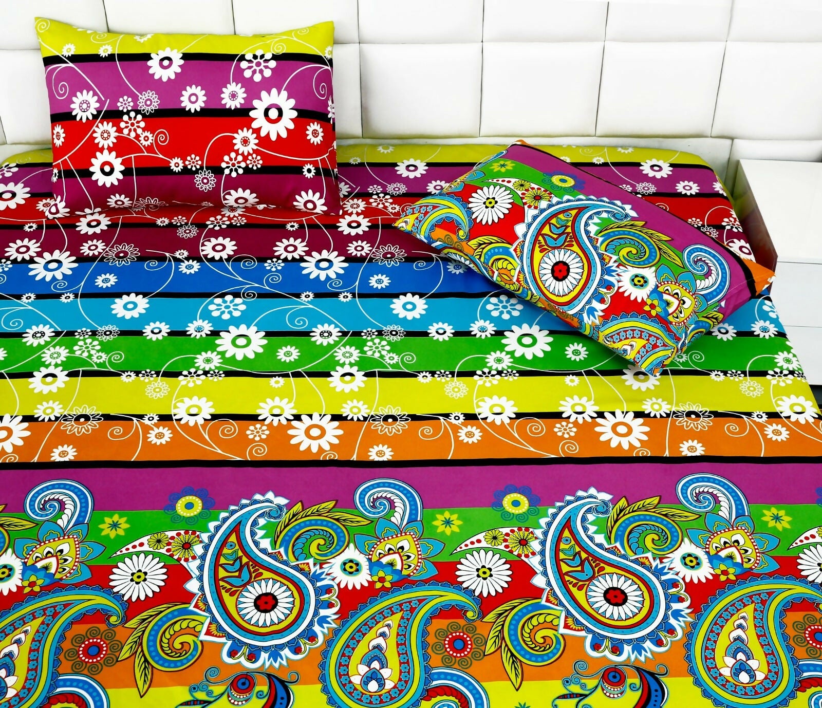 Fitted-Bed-Sheet-Multi-Flowers-Apricot-184