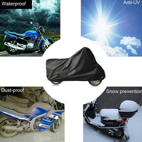 Poly Cotton Waterproof & Dustproof Bike Cover ( Available In 3 Colors )