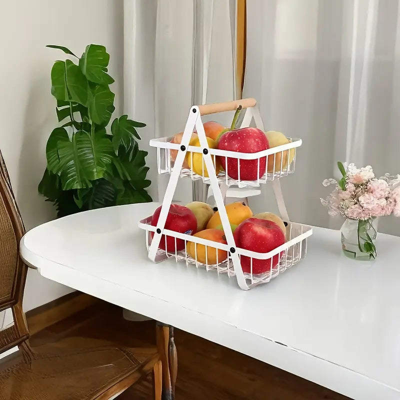 2-Tier-Metalic-Multi-Purpose-Storage-Basket-White-Apricot-740