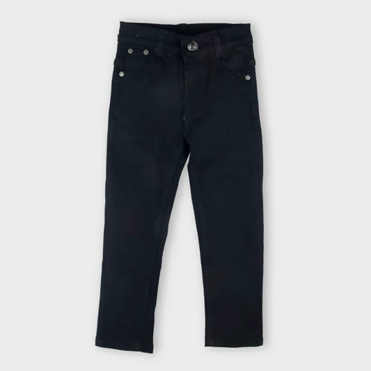 BLACK COTTON CHINOS