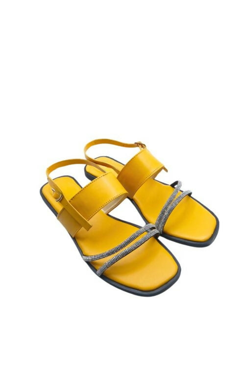 Designer Sandal’s For Girl’s (Yellow)