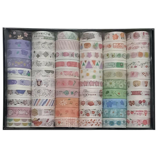 20 Rolls Washi Tapes, Decorative Masking Craft Tapes for DIY Art Crafts Projects, Scrapbook, Washi tape set, Decorative masking tape - ValueBox