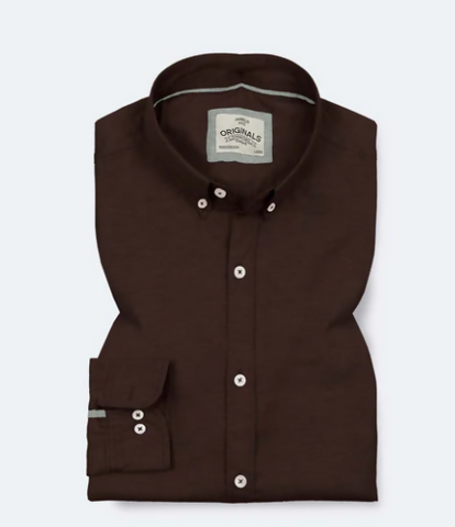 Cocoa Brown Oxford Shirt