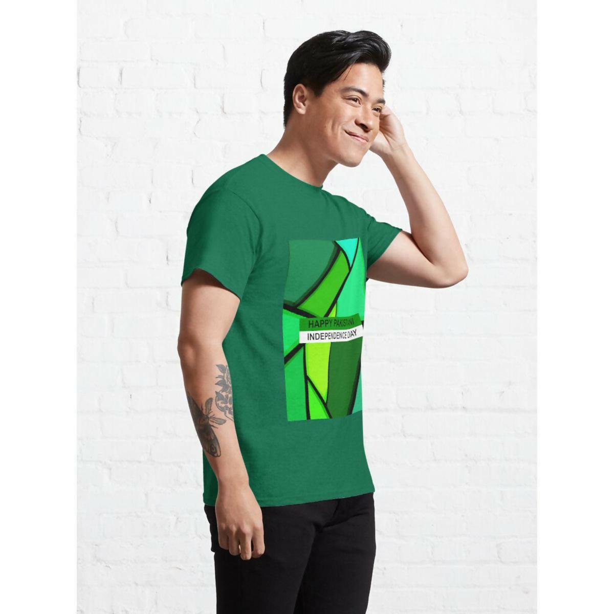 Khanani's Printed happy pakistani independence day tshirts for men women - ValueBox