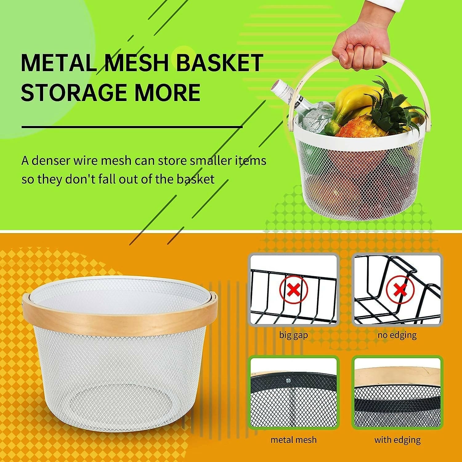 Mesh-Steel-Basket-with-Wooden-Handle-Round-White-Apricot-4703