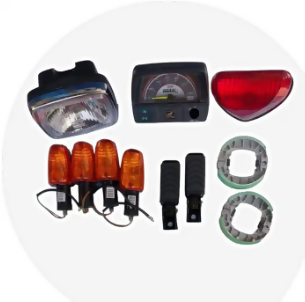 Bike Parts Set (Meter, Headlight, Backlight, Indicators, Footrest & 2Set break shoe) For all motorcycle cd70 and China cd70