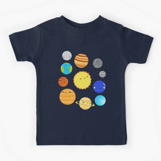 Khanani's Space planets science tshirts for kids