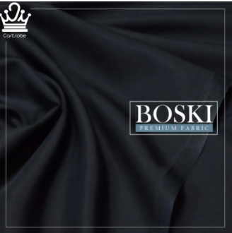 Black Pure Business Class Boski / Booski / Boskey Men Suit / Shalwar Kameez / Kamiz Shalwar / Kurta Pajama Unstitched Fabric - ValueBox