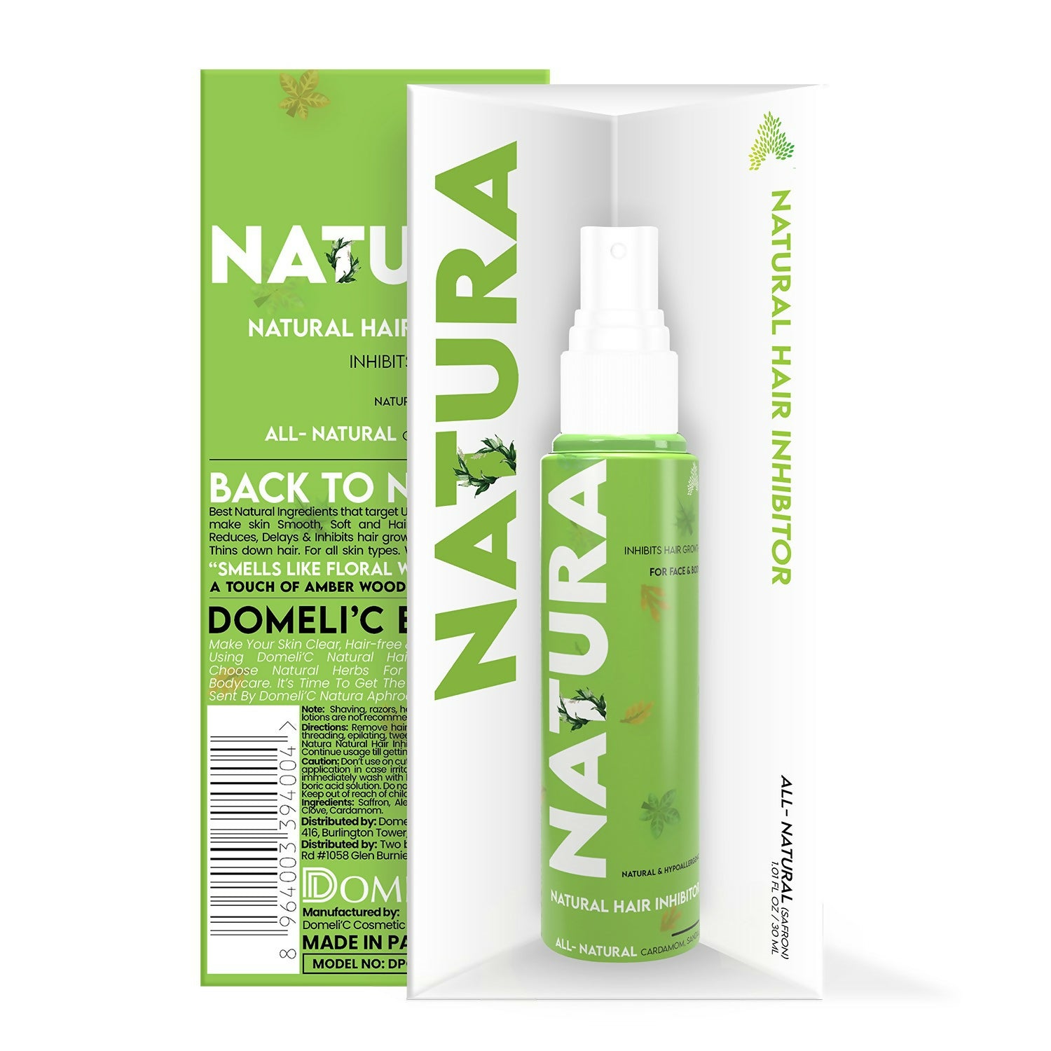 Permanent Hair Removal - DomeliC Natural Hair Inhibitor