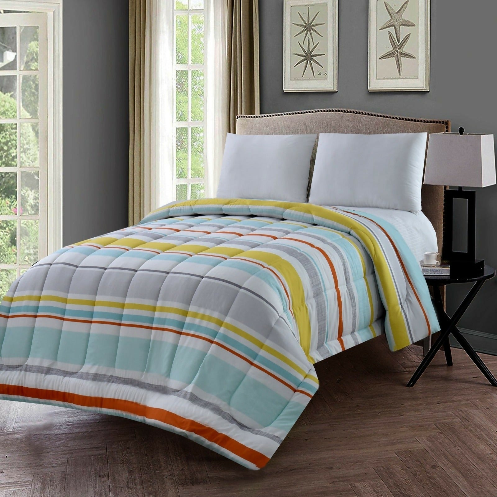 1-PC-Double-Winter-Comforter-Multi-Stripes-Apricot-5377