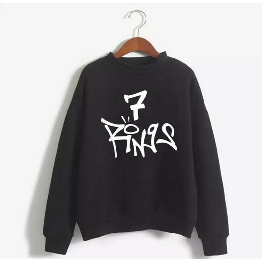 Khanani's Seven Rings Ariana Grande Sweatshirt for women - ValueBox