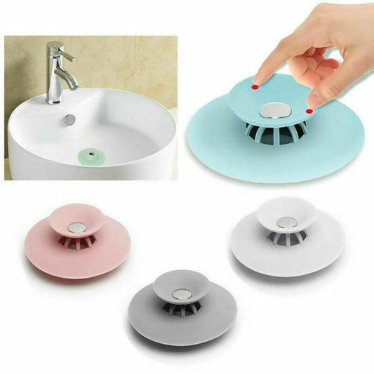 1Pc Kitchen Rubber Bath Tub Sink Floor Drain Plug Hair Catcher Water Stopper - ValueBox