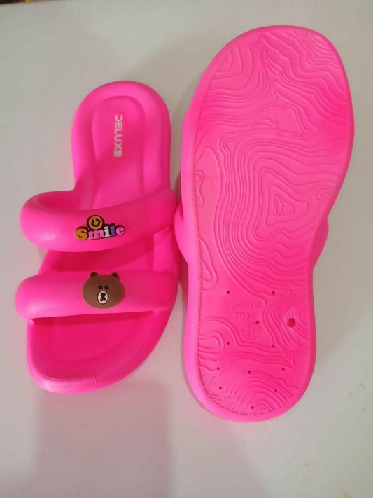 Ladies Slipper - Pink Slippers - Fashion Slipper - House Fancy Slippers - New Unique Slipper - Smile Slipper Slippers - Girls Slippers Chappal - ValueBox