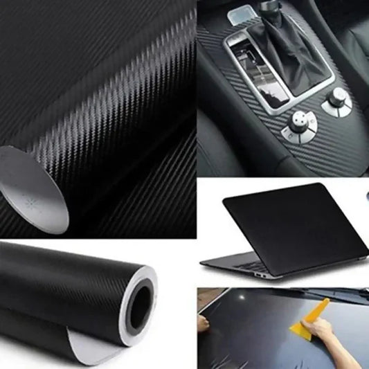 150cmx30cm 3D Carbon Fiber Vinyl Film Waterproof Car Wrap