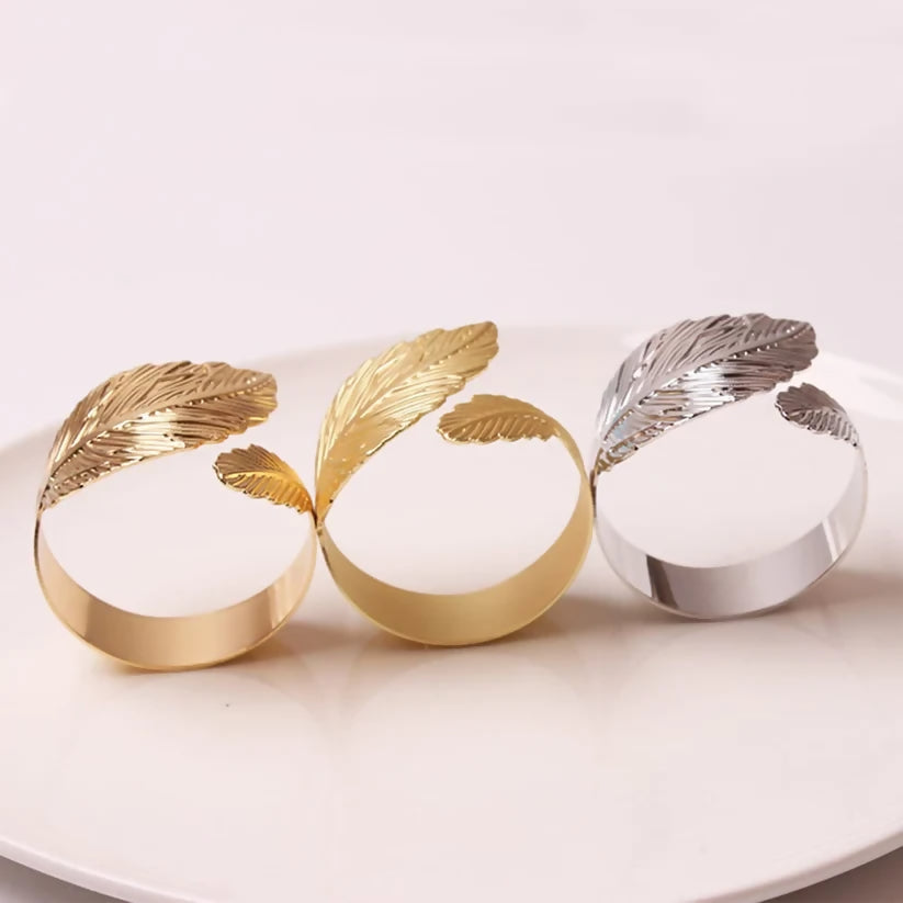 Napkin-Holder-Rings-Golden-Feathers-Apricot-4954