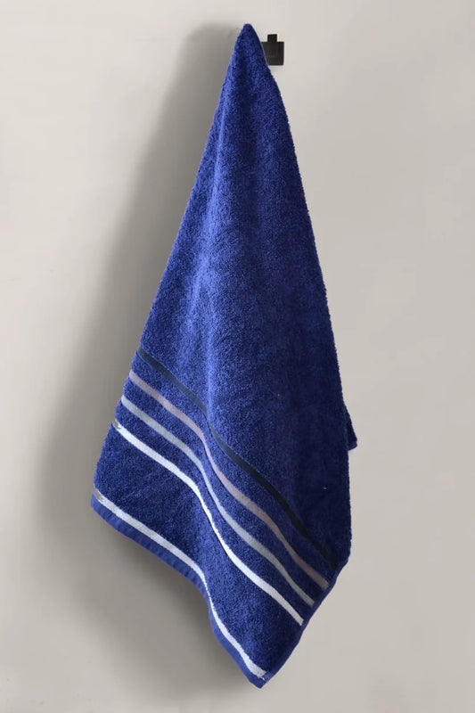 3-PCs-Jacquard-Stripe-Bath-Towels-Navy-Blue-Grey-Royal-Blue-Apricot-2773