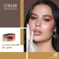 Dahab Lumirere Blue Shade Daily Wear Lens With Free Solution Kit - ValueBox