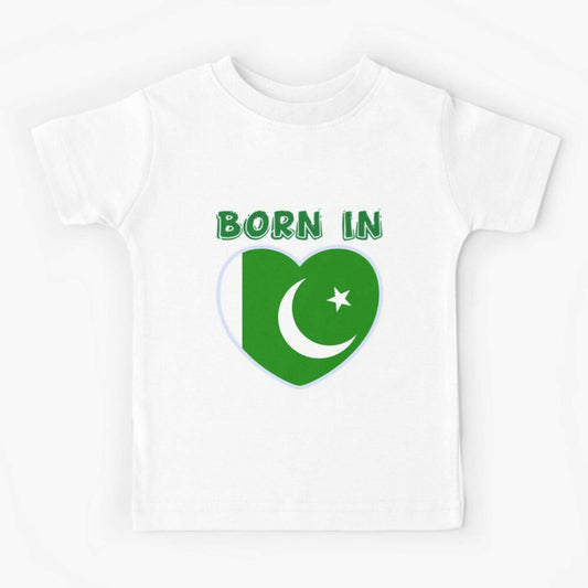 Khanani's Born in Pakistan 14 August kids tshirts - ValueBox