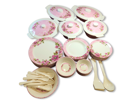 Melamine dinner set - 72 Service Dinner Set 8/8 persons serving Strong quality with good Looking I,11 - ValueBox