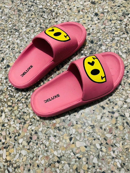 Ladies Smiley Slipper for Girls/Womens Shoes House Slippers Emoji Slippers - ValueBox
