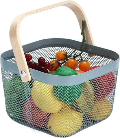 Mesh-Steel-Basket-with-Wooden-Handle-Square-Blue-Apricot-38