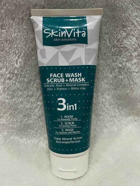 SkinVita Face wash Scrub+Mask 3in1 200gm