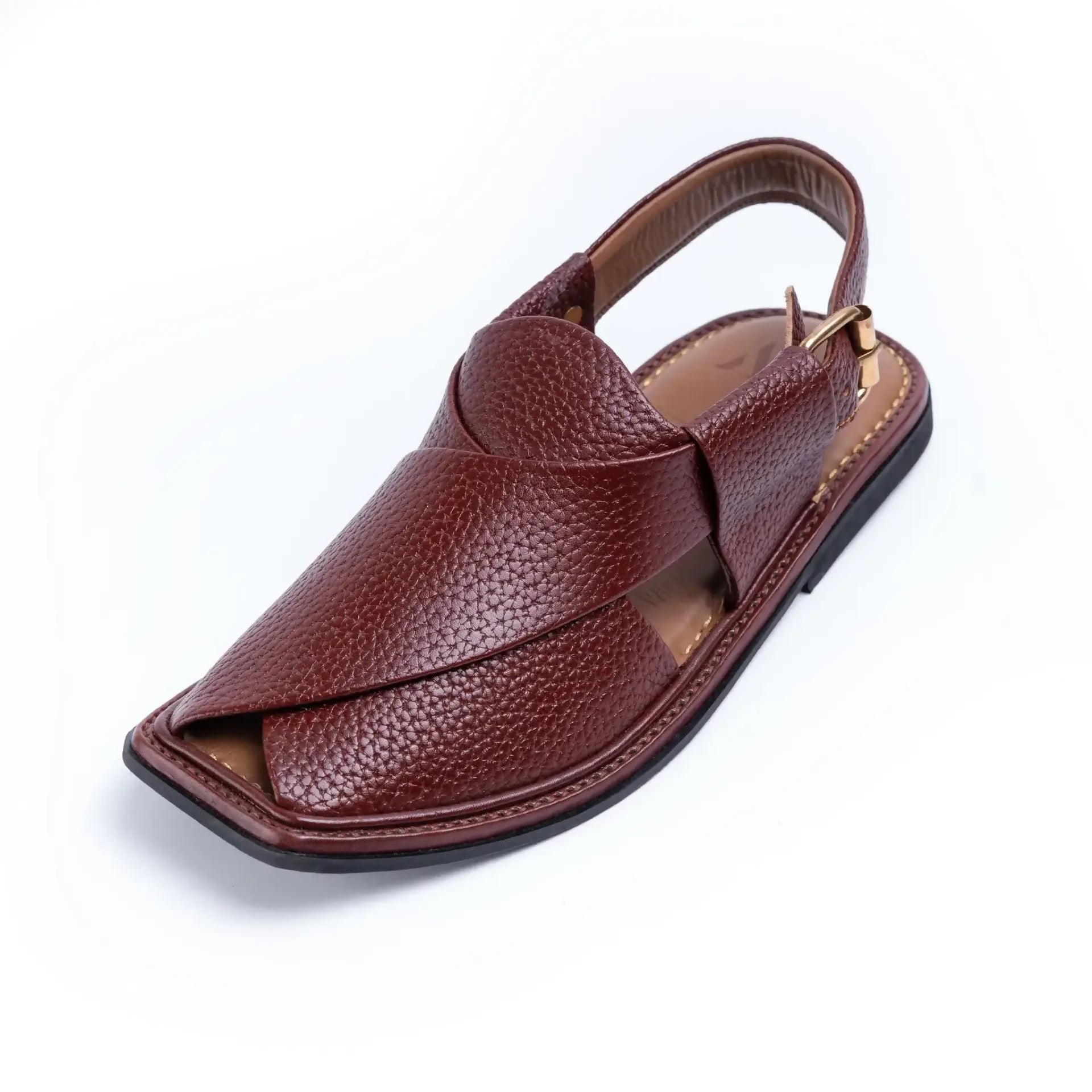 Peshawari-Chappals-–-Burgundy-3