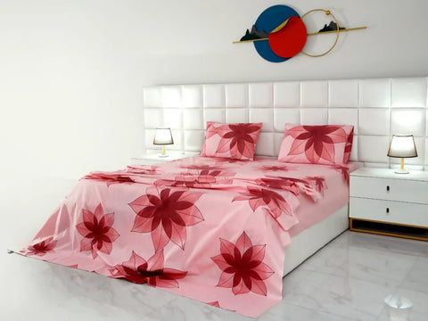 3-PCs-Double-Bed-Sheet-DB205-Apricot-8020