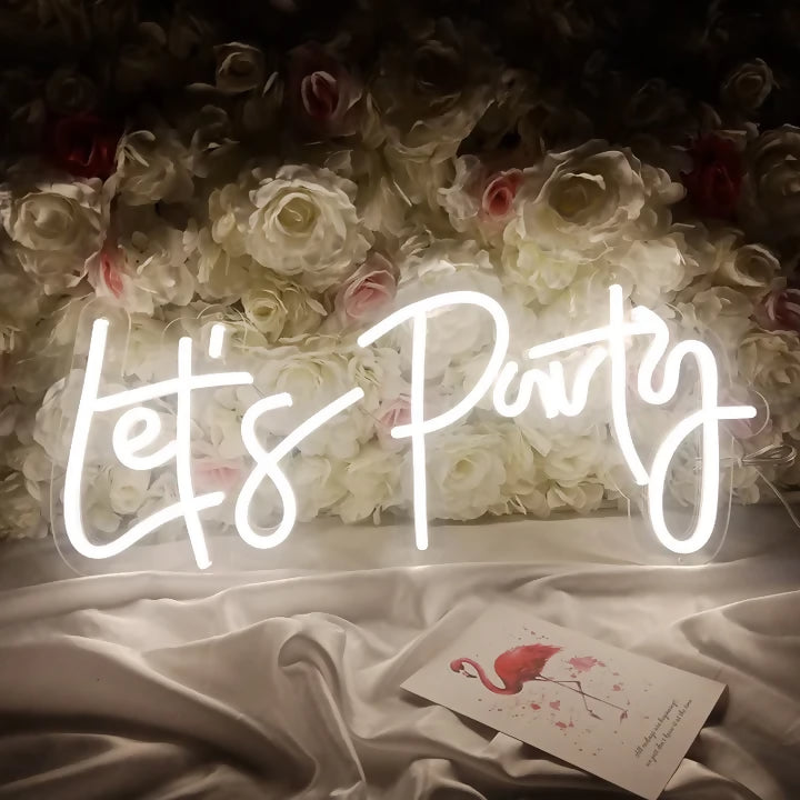 Let's Party - LED Neon Sign