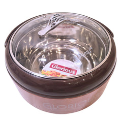 Glorious Extra Large Hot Pot With Glass Top Premium Quality - Food Warmer - Spring Stainless Steel - ValueBox