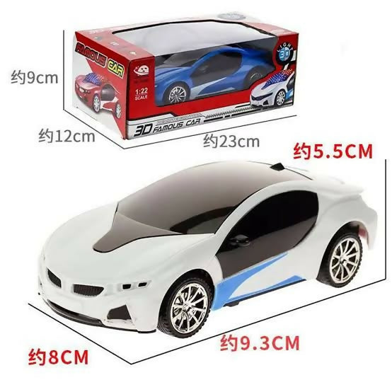 3D Famous Car Remote Control Car With 3D Lights