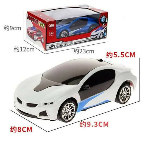 3D Famous Car Remote Control Car With 3D Lights