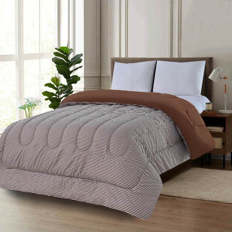 1-PC-Double-Winter-Comforter-Brown-Stripes-Apricot-4049