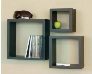 square shaped wall shelves for living room, offices, - ValueBox